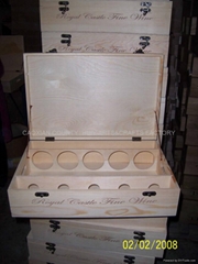 Five bottle wine box