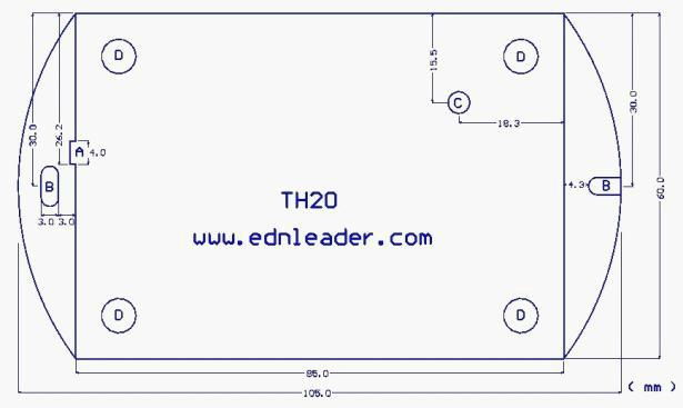 2.4G Rfid 高精度温湿度电子标签 TH20    2