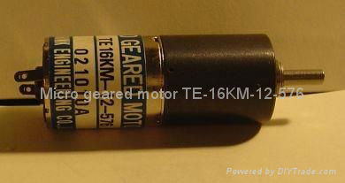 Micro geared motor TE-16KM-12-576