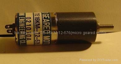 Ink key motor TE-16KM-12-576(micro geared motor)