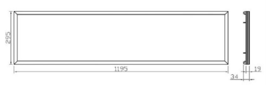 300*1200mm  SMD3528 LED Panel Light :45W 2