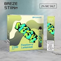 Disposable E cigarettes Breze Stiik Mega New 2200 Puffs 14 Colors Vaping Kit Pre