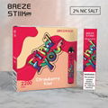 Disposable E cigarettes Breze Stiik Mega New 2200 Puffs 14 Colors Vaping Kit Pre 4