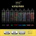 New Vape Disposable King Max 10000 Puffs Mesh Coil Sub ohm Clouds Vapour