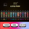 Breze Stiik Kingmax 10000 Puffs Disposable E cigarette Vape Pod