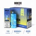 BREZE STIIK BS8500 Disposable Vape Pod 17ml 8000 Puffs Rechargeable device