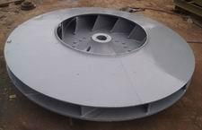 Fan impeller plasma spraying