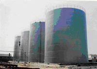 Petrochemical tank spraying aluminum alloy corrosion