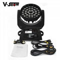pomotion!new upgrade 36*10w 4in1 RGBW with zoom moving head for stage concert 