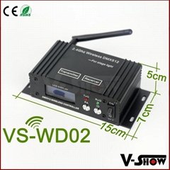 LCD wireless dmx 512 transmitter and receiver ,wifi connector