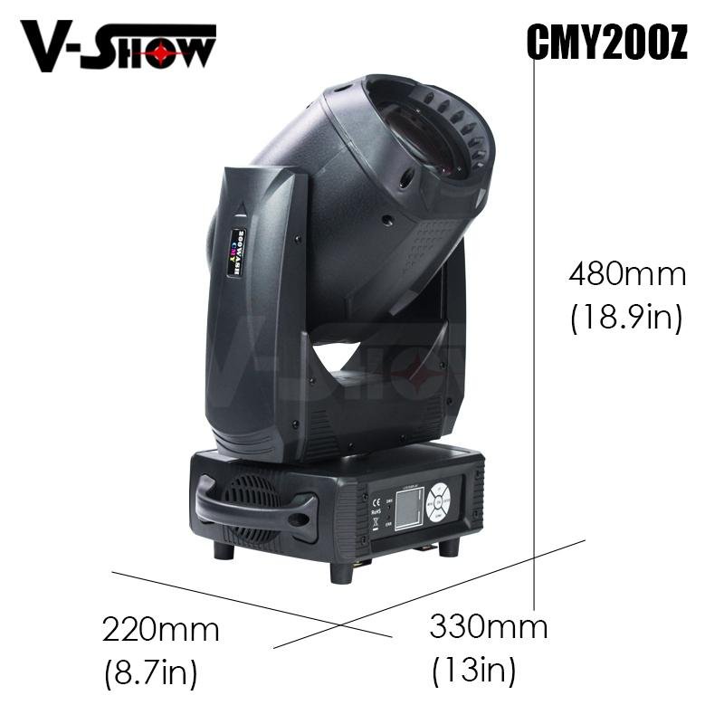 200W CMY Moving Head LED Zoom led zoom moving head light stage lighting 200w led 5
