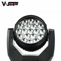 hot 19*12w rgbw moving beam wash zoom light with aura effect ,zoom dj light   3