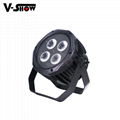 4*18W 6in1 RGBWA+UV Waterproof Battery Powered & wireless DMX LED Par IR control