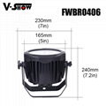 4*18W 6in1 RGBWA+UV Waterproof Battery Powered & wireless DMX LED Par IR control