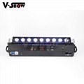 9*18W RGBAW rechargeable battery powered & wireless dmx led bar light
