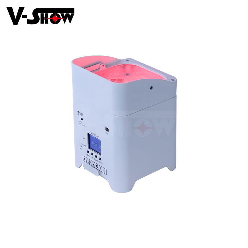 6*18W RGBWA+UV 6in1 Battery/Wireless DMX/Wifi Remote LED battery Uplight 2