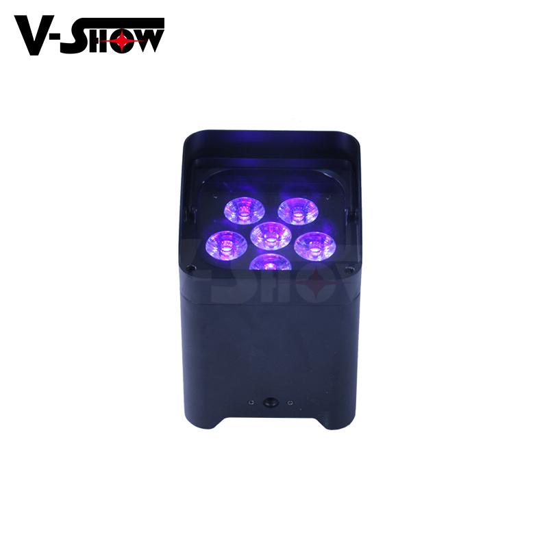 6*18W RGBWA+UV 6in1 Battery/Wireless DMX/Wifi Remote LED battery Uplight 4