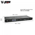 Artnet DMX Controller 8 Port channels for Stage Light control Dj 2