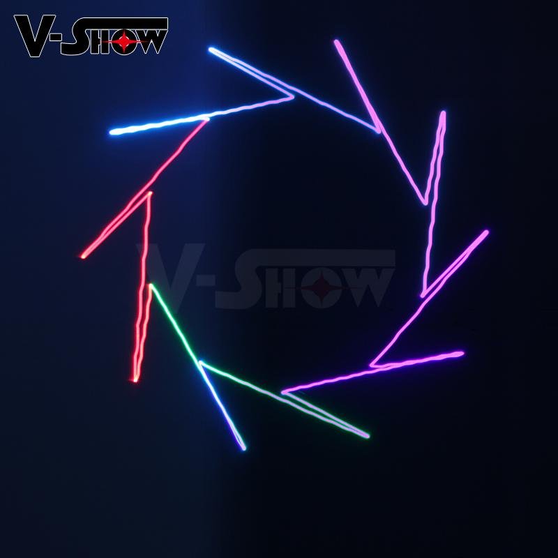 New 3W RGB Laser Animation Light Stage Laser Projector Light DMX ILDA DJ Disco 9