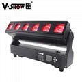 V-show 2021 luces led led bar dmx rgbw 6*40W zoom wash beam moving head for dj d