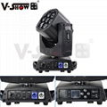 V-Show 2022 New Arrive beam moving head light eye 4in1 7pcs 7*15w RGBW zoom led 