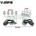 V-Show Adapter DMX-RJ45 Cable splitter RJ45/4 x XLR 3pin male&female 4