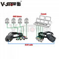V-Show Adapter DMX-RJ45 Cable splitter RJ45/4 x XLR 3pin male&female