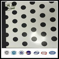 factory direct sale white powder coated aluminum perforated sheet