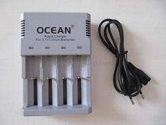 4 Bay Li-ion battery charger