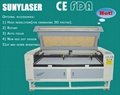 High Efficiency Double Heads Laser Cutting Machine for Leather Fabric Texitle 
