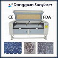 Fast Speed Fabric Laser Cutting Machine 1600*1000mm 