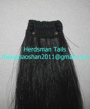 12-15" horse forelock extensions and false horse forelocks made of mane hairs 5