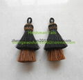 Handmade 2-5" horse hair tassels with real horse hairs for handbags and jewelry 3