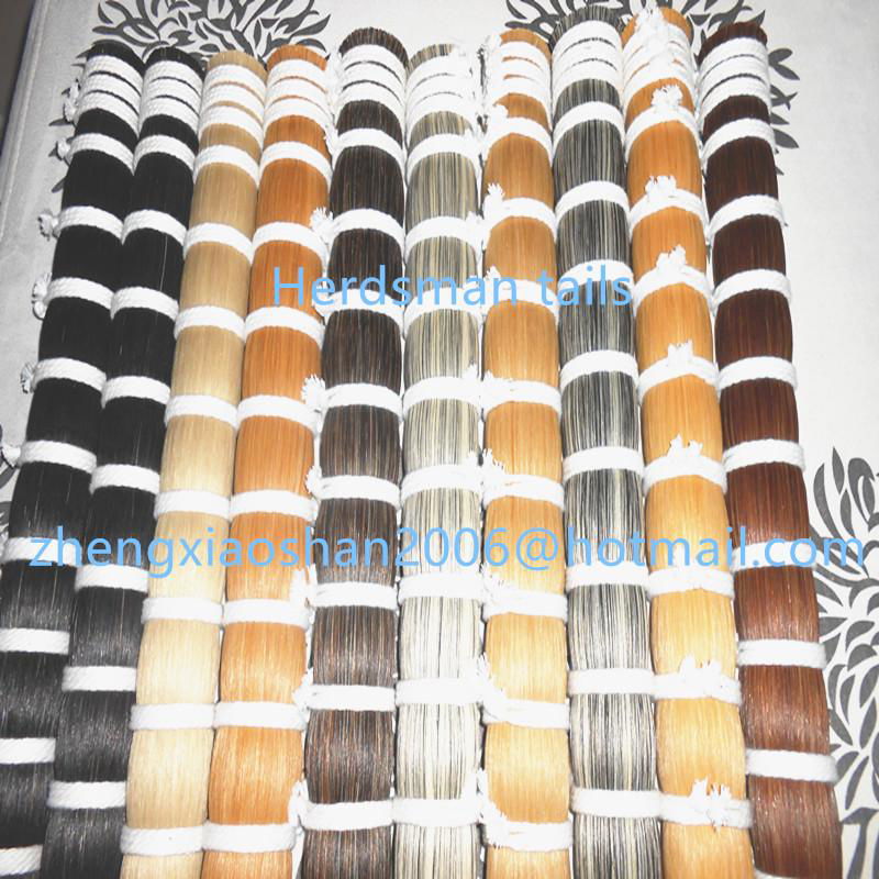Rocking horse tails with all natural horse hair colors in 60cm long  3