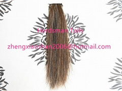 12-15" horse forelock extensions and false horse forelocks made of mane hairs