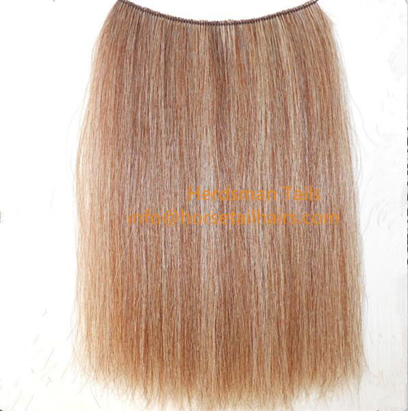 Horse mane extensions and 18" long horse hair wefts for rocking horse mane 2