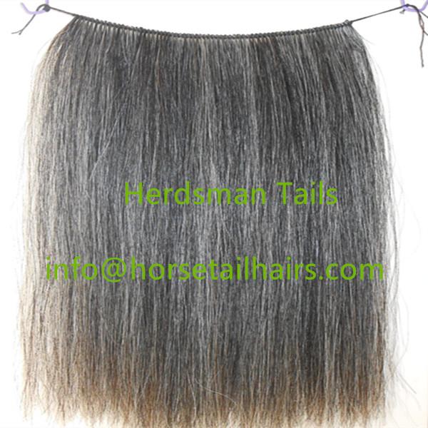 Wefted horse hairs and horse mane hairs for mane extensions and rocking horse  4