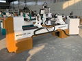 Wisdom CNC 4 axis Engraving Wood Turning Lathe Machine Price 3