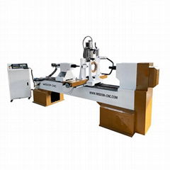 Wisdom CNC 4 axis Engraving Wood Turning Lathe Machine Price