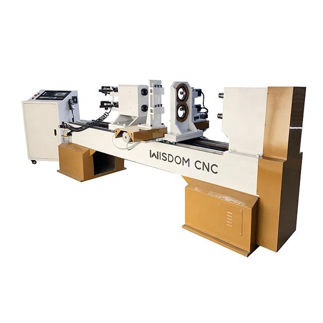 Double Axis Four Lathe Cutter CNC Wood Lathe Machine Price