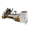 Multi-heads ATC CNC Wood Lathe Machine For Turning Engraving Planning