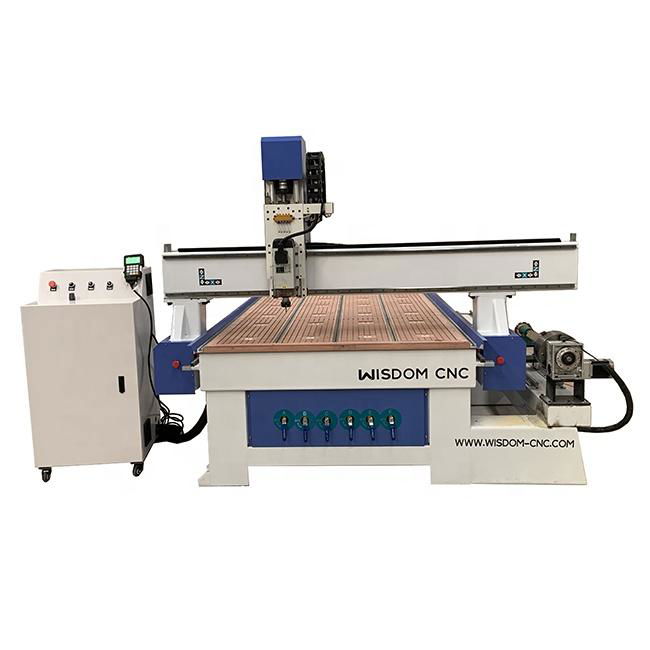 4 Axis Rotary Wood Carving CNC Router Machine 2