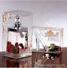 Transparent perfume box