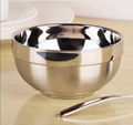 stainless steel bowls with double wall