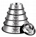 Stainless Steel Pet Bowls with small paw