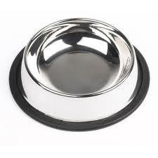 Stainless Steel Pet Bowls with small paw embossed pattern 3