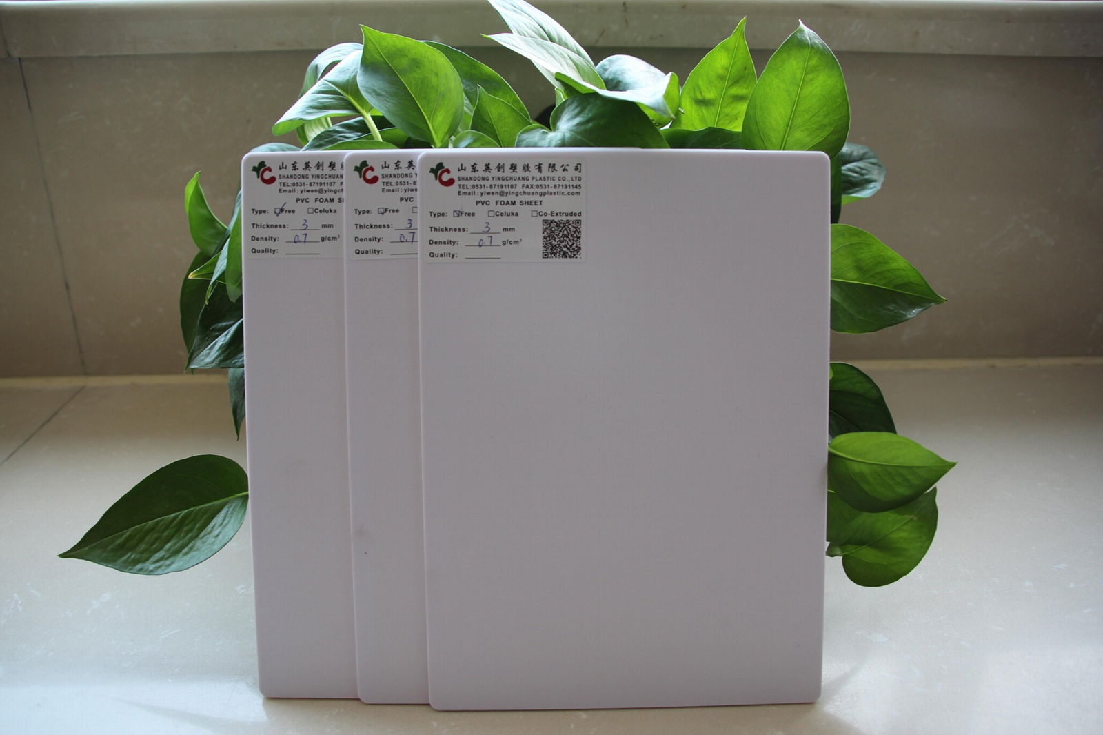  Foamed PVC PVC Foam Board (1220*2440*1-4mm or 2050*3050*1-12mm)