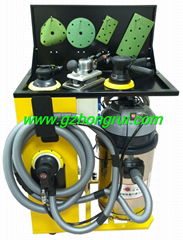 Automatic dusting plane grinding and polishing machine