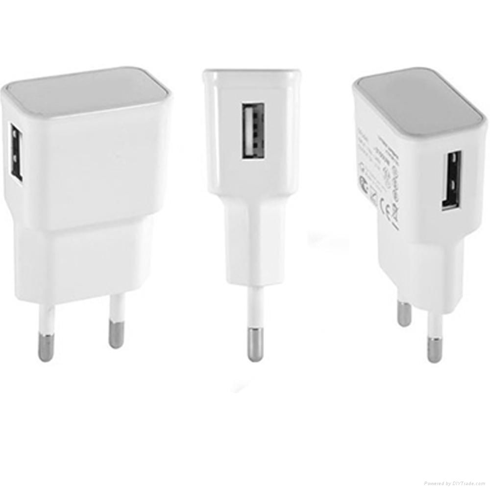 EU plug 5V/1A Single port USB Travel Charger