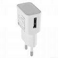 EU plug 5V/1A Single port USB Travel Charger 2